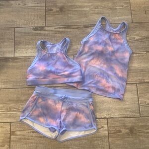 Athleta girl swimsuit set